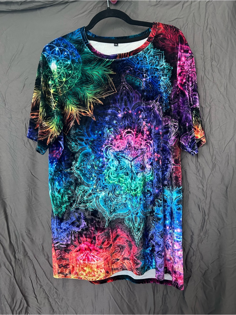Multicolor Psychedelic Mandala Tee